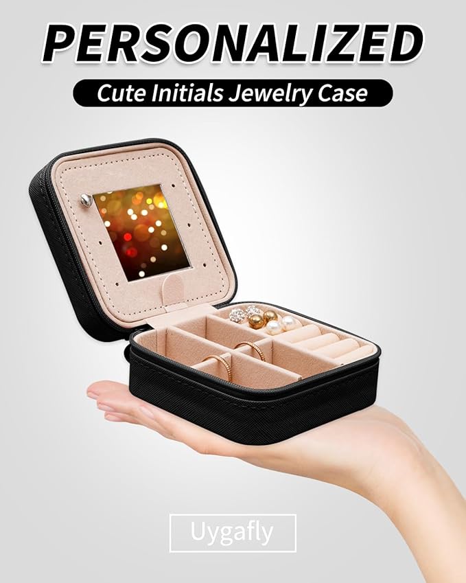 Graduation Gifts for Women Teen Her,Fashion Jewelry Case Cute Trendy Stuff Graduation Essentials Accessories | Black,G