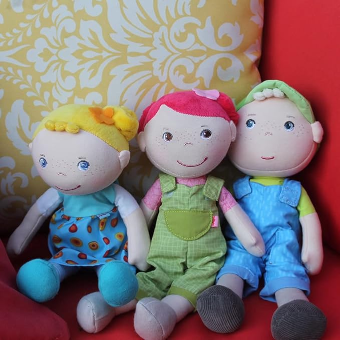 HABA Snug Up Till - 10" Soft Doll, Machine Washable Baby Boy Doll, Perfect Snuggly Toddler Plush Figure for 18 Months and Up