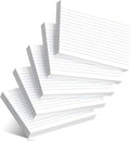 200 Pcs Index Cards 4 x 6 Inch Ruled White Index Cards, College Ruled Flash Cards for School, College, Office and Home Organization, Durable Study To Do List Note Cards with Ruled Lines, 5 Pack of 40