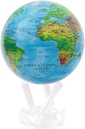 MOVA Globe – Blue Relief Map 8.5” | Solar-Powered Rotating World Globe with Terrain Detail | No Batteries or Cords | Elegant Desk Décor or Educational Gift