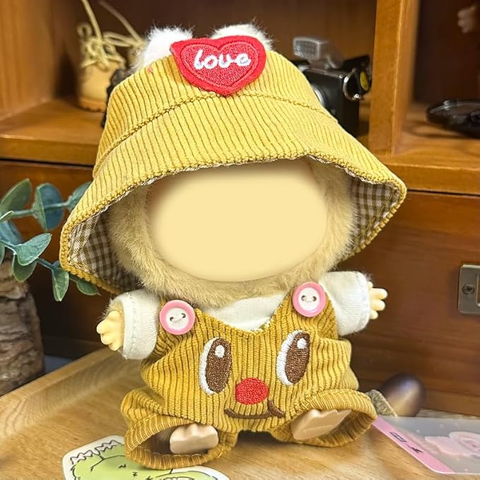 17cm Doll Clothes Set & Outfit - Cuddly Fashion Dresses with Accessories, Luxury Chic Doll Clothing & Plush Pullover Hoodie Doll Clothing DIY ,Just Clothes