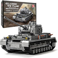 DAHONPA Panzer-Ⅳ Tank Army Building Block(1328 PCS),WW2 Military Historical Collection Model with Soldier Figures,Toys Gifts for Kid and Adult.