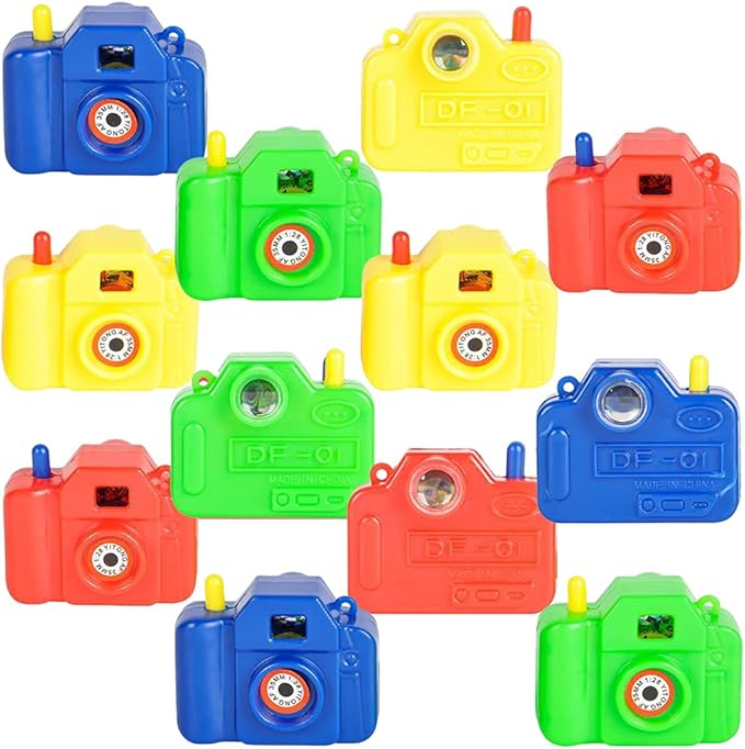 ArtCreativity Mini Plastic Animal Camera Viewers, Set of 12, Children’s Pretend Play Prop with Images in Viewfinder, Fun Birthday Party Favors, Goodie Bag Fillers, Holiday Prize for Boys and Girls