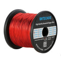 BNTECHGO 18 AWG Magnet Wire - Enameled Copper Wire - Enameled Magnet Winding Wire - 5 lb - 0.0393" Diameter 1 Spool Coil Red Temperature Rating 155℃ Widely Used for Transformers Inductors