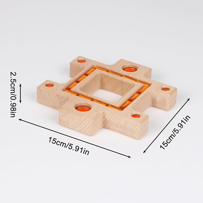 3PCS Wooden Green Gem Trapezoidal Building Block for Kids (3PCS Green Set)