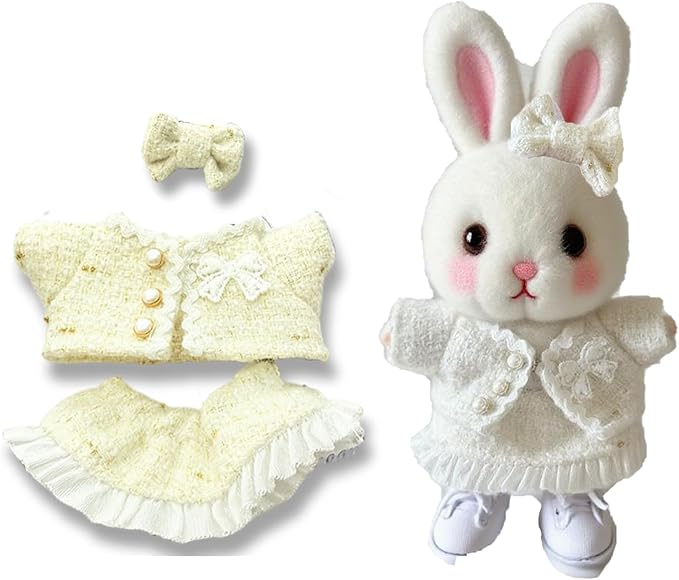 17cm Doll Clothes Set & Outfit Set for 17cm Dolls - Premium Fashion Dresses with Accessories, Luxury Chic Doll Clothing & Style Bundle,Just Clothes (Style-25)