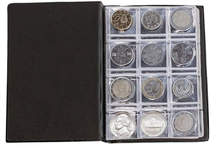 OSOPOLA Coin Storage Album - 120 Pockets Coin Collecting Holder for Collectors Black CS3912