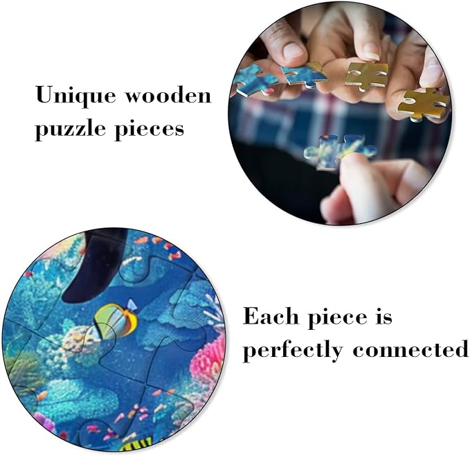 500-Piece Adult Puzzle - Best Brain Exercise & Relaxing Game, Beautiful Starry Sky and Waterfalls for Friends & Puzzle Lovers
