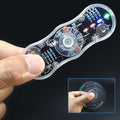 ISolderStore 2 Leaves LED Rotating Gyroscope DIY Kit Soldering Project Electronics Kit Soldering Practice Kit Suitable for Beginners
