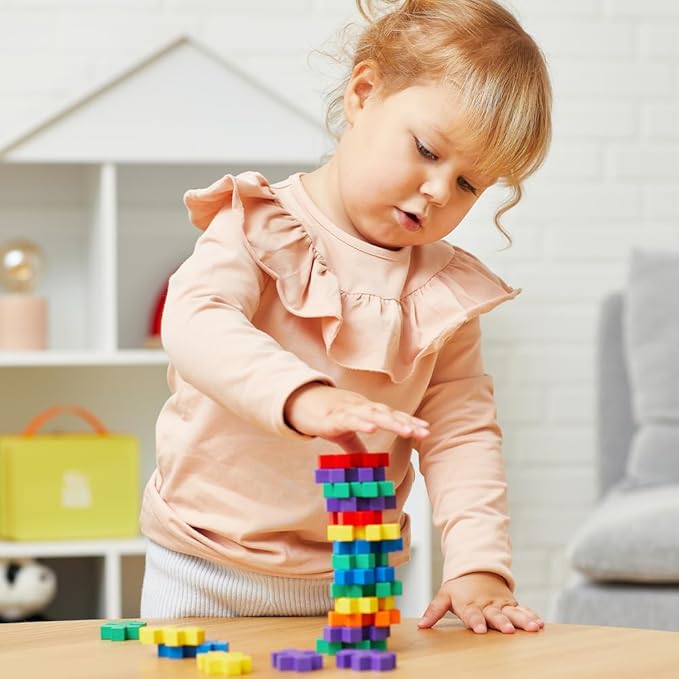 Plus-Plus - Learn to Build Big, Activity Set, 130 Pieces - Construction Building Stem Toy, Large Puzzle Blocks for Toddlers and Preschool