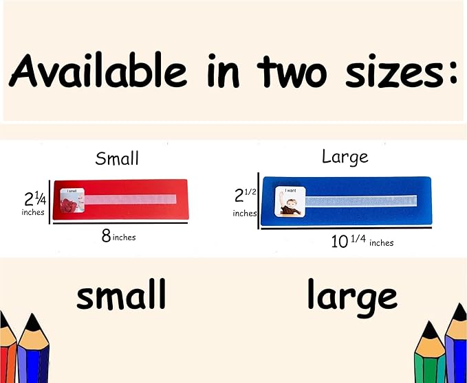 Smile4autism Large 2.5x10 ¼” Tools Perfect to Keep Your Loose Visual Picture Cards Organized. Autism, ABA, ADHD, Language & Apraxia Aspergers