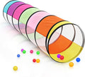 Colorful Baby Play Tunnel for Toddlers with 2 Mesh Sides, Kids Crawling Tunnel Play Tent Pop Up Toddlers Tunnel, Cat Tunnel for Dogs Pets Indoor Outdoor Toy Gift