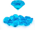 Niceup 26PCS Blue Fake Diamonds Gem Toys, 1.5in Pool Diving Gems Acrylic Plastic Gemstones for Kids, Party Décor Jewels Treasure Hunt Hiding Sensory Bin Filler Toys Craft Supplies