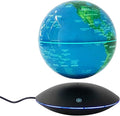 Floating Globe Magnetic Levitation with LED Color Changing Light and Touch Control, Magnetic Levitating Globe for Desk Office Home Decor Educational Gift for Men Father Boys Boss,Blue