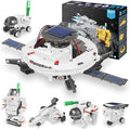STEM Projects for Kids Ages 8-12 Solar Robot Kit 6-in-1 Space Toys for 10-Year-Old Boy Girl Gift Building Toys Science Kits Christmas Birthday Gifts for 8 9 10 11 12 Year Old, White