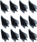 Hoerev Pack of 12 Approx. 24" x 24" Juggling Dancing Scarves Floaty Scarves,Single Colors, 12pcs Black