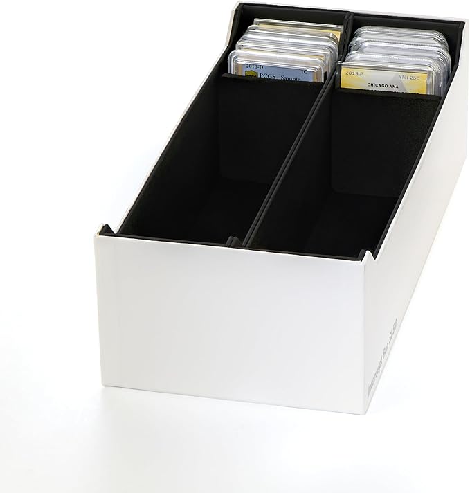 LIGHTHOUSE - Storage Box SL 50 for 50 Coin Slabs Including PCGS, NGC, ANACS with INTERCEPT TECHNOLOGY Corrosion Protection (12 5/8" x 6" x 3 7/8")