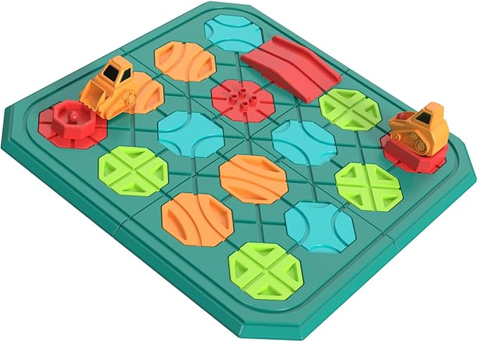 Kids STEM Board Games Educational Learning Toys，Logic Road Builder Games，Brain Teasers Puzzles Toys，Montessori Preschool Birthdays Gifts for Kids Ages 4 5 6 7 Year Old Boys Girls