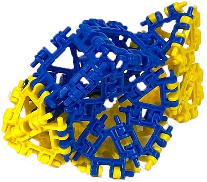 That Hinge Toy 82 Piece Green + Orange Set, Animal + More STEM Construction Toy Building Set