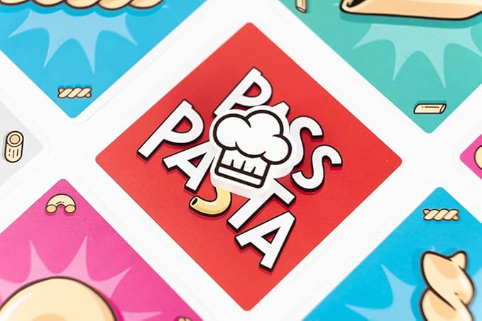 Professor PUZZLE Pass The Pasta Games - Family Board Game of Strategy and Shape Collection. - Perfect for Family Games Night.