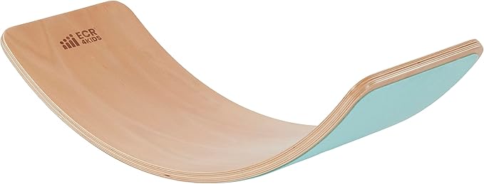 ECR4Kids Balance Board with Felt Base, Montessori Toy, Seafoam