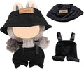 17cm Doll Clothes Set, Premium Jeans & Knitted Sweater Outfit for 17cm 15cm Dolls, Cute Dress Up Fashion, No Doll Included (Black/Man, 17cm/15cm)
