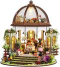 DIY Miniature House Kit, Mini House Building Kit, DIY Book Nook Kit, Tiny Model House for Adults to Build, Beginner 3D Wooden Book Nook, for Family Friends (Hanging Gardens)