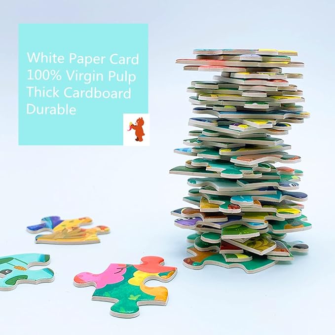 GAYISIC Puzzles for Kids Ages 8-10, 96 Pieces Koala and 200 Pieces Elephant Jigsaw Puzzles Unique Irregular Pieces Gift for 4 6 8 10 Years Old Boys and Girl Birthday