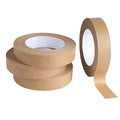 Lichamp 4 Pack Brown Painters Tape 1 inch, Brown Masking Tape 1 inch x 55 Yards x 4 Rolls (220 Total Yards)