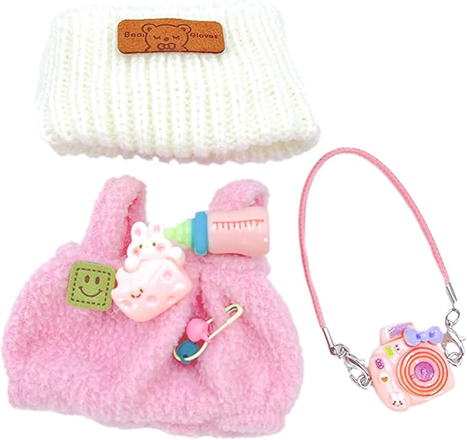 2025 New Clothes for Doll, 3-Piece Clothe Set for Dolls, Clothes Outfits Set for 15/17 cm Dolls, Exquisite Accessories for Doll, Stylish Outfit for Boys Girls Birthday Collectors