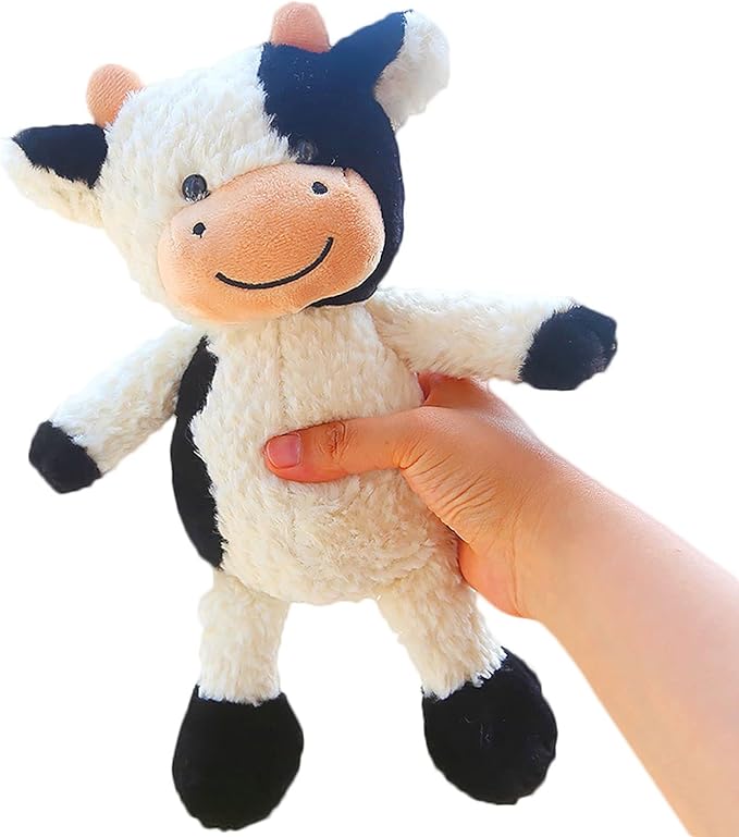 CHELEI2019 11.8" Cow Stuffed Animal Plush Soft Christmas Cow Plushies Toy for Kids,Girls