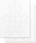 Hygloss 12 Blank Person-Shaped Puzzles – 8.5 x 10.5 Inches – Ideal for All-About-Me Activities – Write, Draw, and Decorate – 26 Pieces Each
