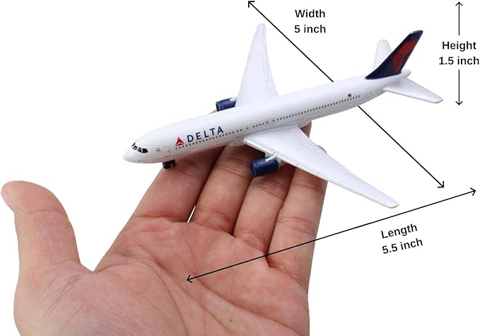 Daron Toy Airplane – Delta Air Lines – Die-Cast Metal Model Airplane Toy with Plastic Parts for Kids Ages 3+