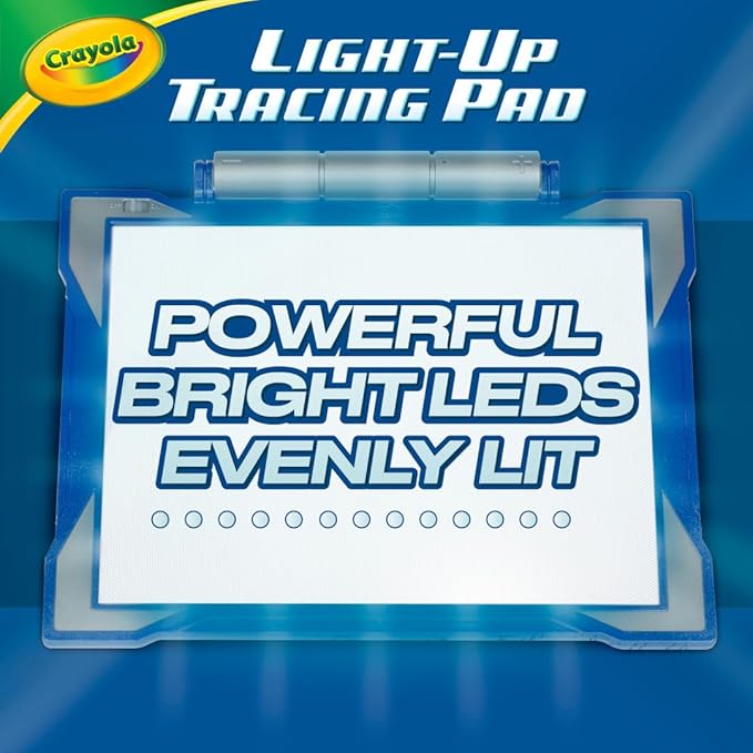 Crayola Light Up Tracing Pad - Blue, Drawing & Tracing Projector for Kids, Holiday & Christmas Gifts for Girls & Boys, Sketching Light Box Table, Toys for Kids, Ages 6+