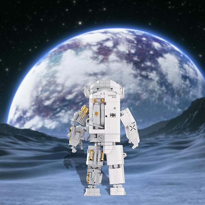 Space Astronaut Building Block Toy - Ideal Gift for 6-14 Year Old Children - 880pcs for Adult Space Astronaut Building Block Sets