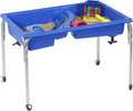 Children's Factory, 1136-24, Neptune Sensory Table, Kids Sand and Water Learning Activity Table for Classroom or Playroom, 24-Inch-High, Blue