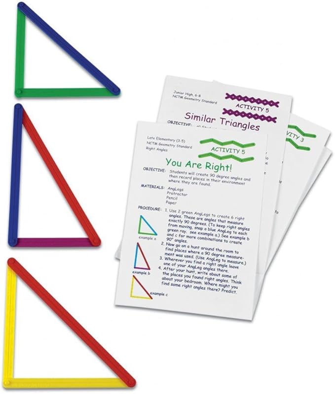 Learning Resources AngLegs - 74 Pieces, Ages 5+ Kindergartner Classroom Supplies, Geometry for Kids, Shapes for Kids