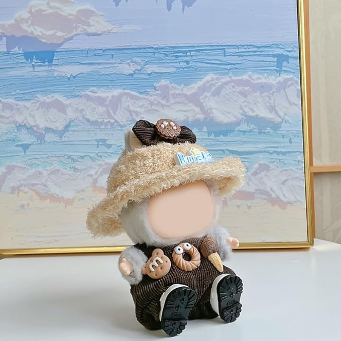 17cm Doll Clothes Set & Outfit - Cuddly Fashion Dresses with Accessories, Luxury Chic Doll Clothing & Plush Pullover Hoodie Doll Clothing DIY ,Just Clothes