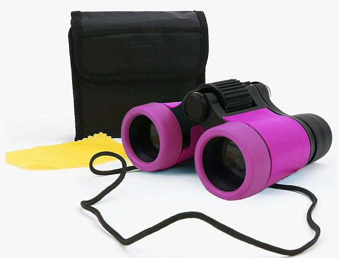 Scotamalone Kids Binoculars Shock Proof Toy Binoculars Set for Age 3-12 Years Old Boys Girls Bird Watching Educational Learning Hunting Hiking Birthday Presents