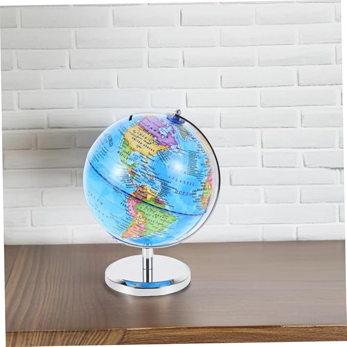 Globe Shape Coin Storage Earth Piggy Bank for Kids Decorative World Map Coin Bank