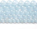 6MM 60PCS Natural Stone Light Blue Chalcedony Loose Beads for Jewelry Making DIY Bracelet Necklace