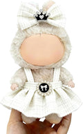 Clothes for LABUBU 17cm Doll (NO Doll), Outfit for LABUBU, Dress and Hairpin Set for LABUBU Dress Up, Fashion and Premium Dolls Accessories for LABUBU (Style F)