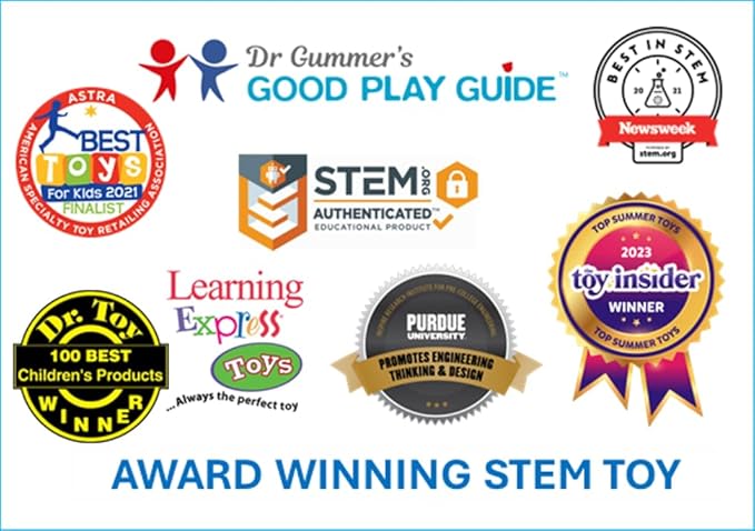 Snap Circuits BRIC: Structures | Brick & Electronics Exploration Kit | Over 20 Stem & Brick Projects | Full Color Project Manual | 20 Parts | 75 BRIC-2-Snap Adapters | 140+ BRICs