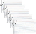 250 Count White Index Cards 3x5 Inch with Key Ring, 180gsm Heavyweight Flash Card (50 Sheets Each), Durable & Portable Note Taking for Students, Teachers, Study Note Cards for Office Home School