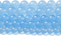 4MM 86PCS Blue Aquamarine Chalcedony Spacer Loose Beads for Jewelry Making DIY Bracelet Necklace