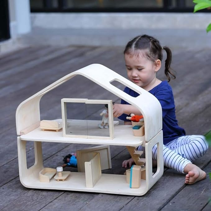 PlanToys Wooden Contemporary Dollhouse (7122)