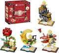 PANTASY Le Petit Prince Building Block Set Adults & Kids Collectible Brick Model,Rose,Train,Moon & Airplane Figures,Le Petit Prince Creative DIY Building Toys Gift for Fans of Stories
