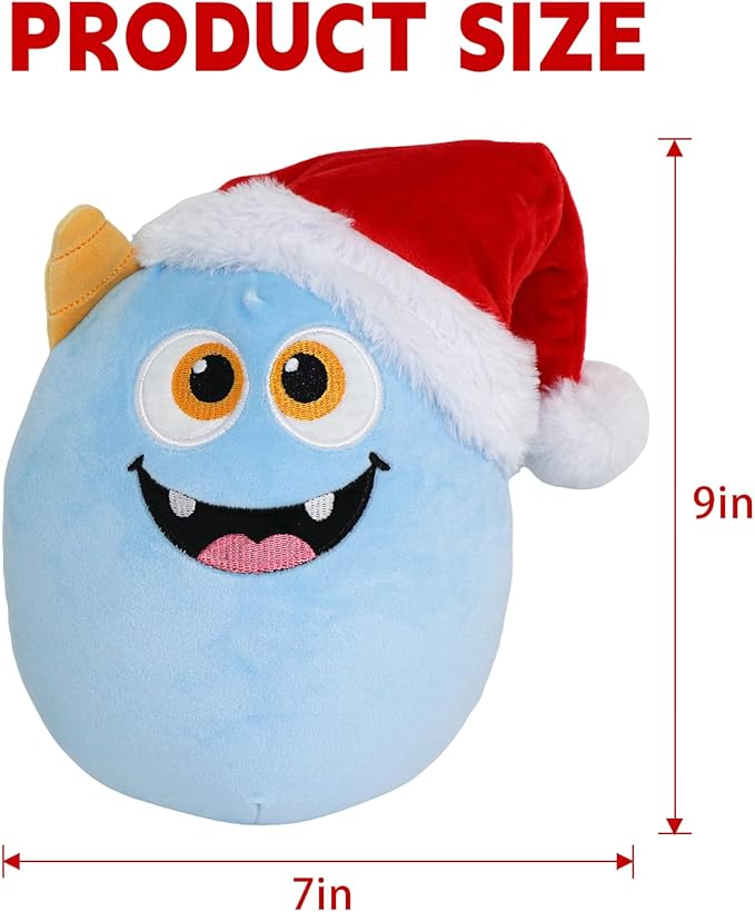 Christmas Plush Monster, Cute Christmas Stuffed Animal Gift for Kids