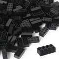 Building Bricks 121 Pieces 2x4 Black Color Building Block,Compatible with Lego Classic,Creative Building Block Toys for Kids