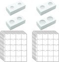 200 PCS Cardboard Coin Flips with 10 Sheets Coin Pocket Pages, 4 Assorted Sizes 2" x 2" Cardboard Coin Holders Coin Flips Coin Collection Supplies for Dime, Dollars, Penny, Quarter, Nickels Collecting